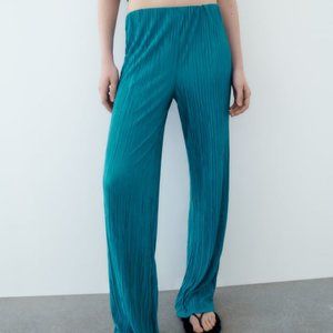 Zara Pleated Wide Leg Pants
